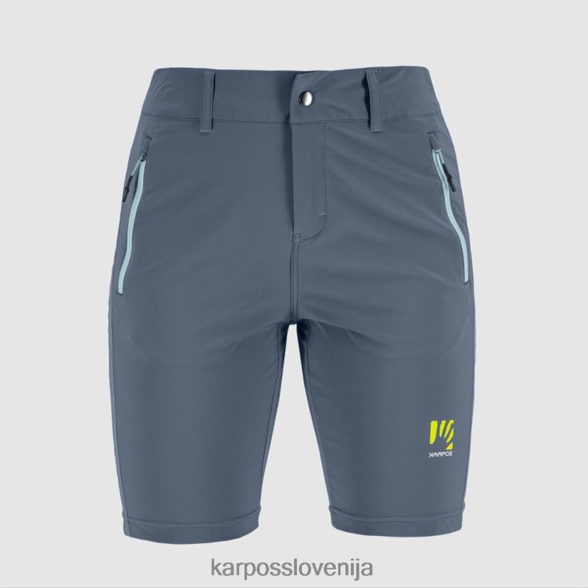 kratek| vintage indigo/akvamarin P4ZDFZ1567 Karpos fantazija na bermudah ženske