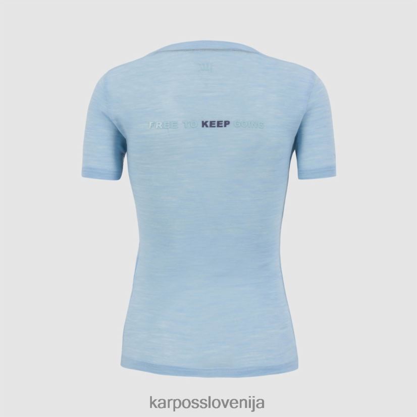 majica| akvamarin P4ZDFZ1242 Karpos coppolo merino z majico ženske