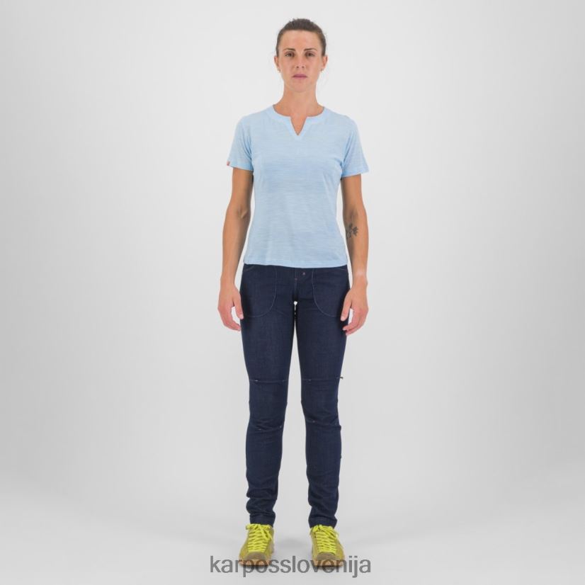 majica| akvamarin P4ZDFZ1242 Karpos coppolo merino z majico ženske
