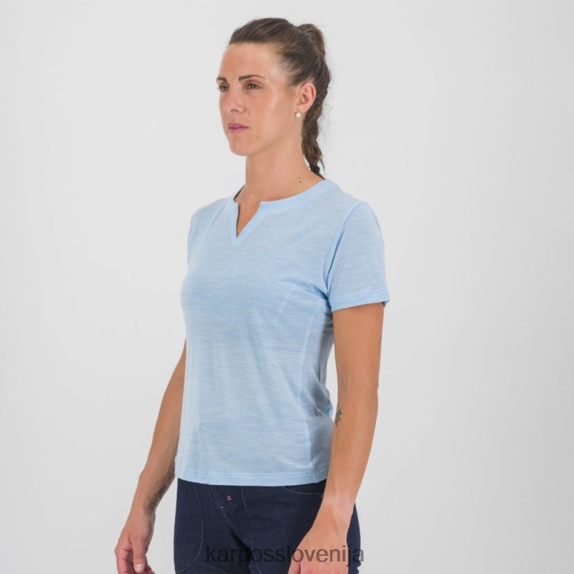 majica| akvamarin P4ZDFZ1242 Karpos coppolo merino z majico ženske