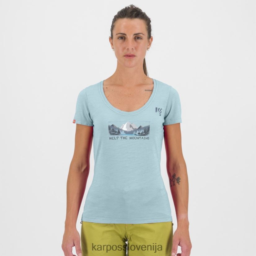 majica| akvamarin P4ZDFZ1320 Karpos ambretta z majico ženske