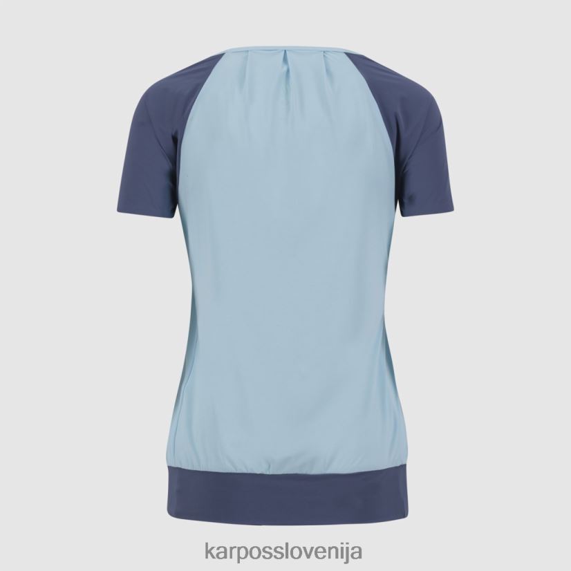 majica| akvamarin/vintage indigo P4ZDFZ1278 Karpos cengia z majico ženske