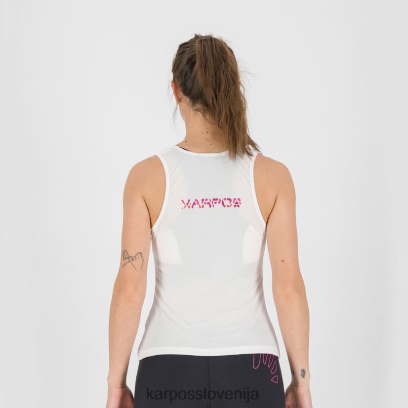 majica| bela P4ZDFZ1384 Karpos loma z vrhom ženske