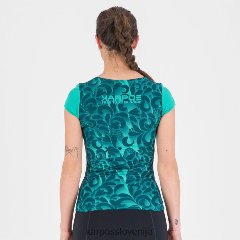 majica| bluebird/maroško modra P4ZDFZ1307 Karpos loma tisk z dresom ženske
