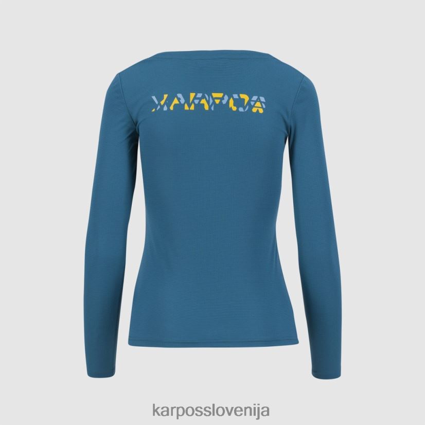 majica| corsair/adriatic blue/lemon cu P4ZDFZ1311 Karpos loma w dres ls ženske