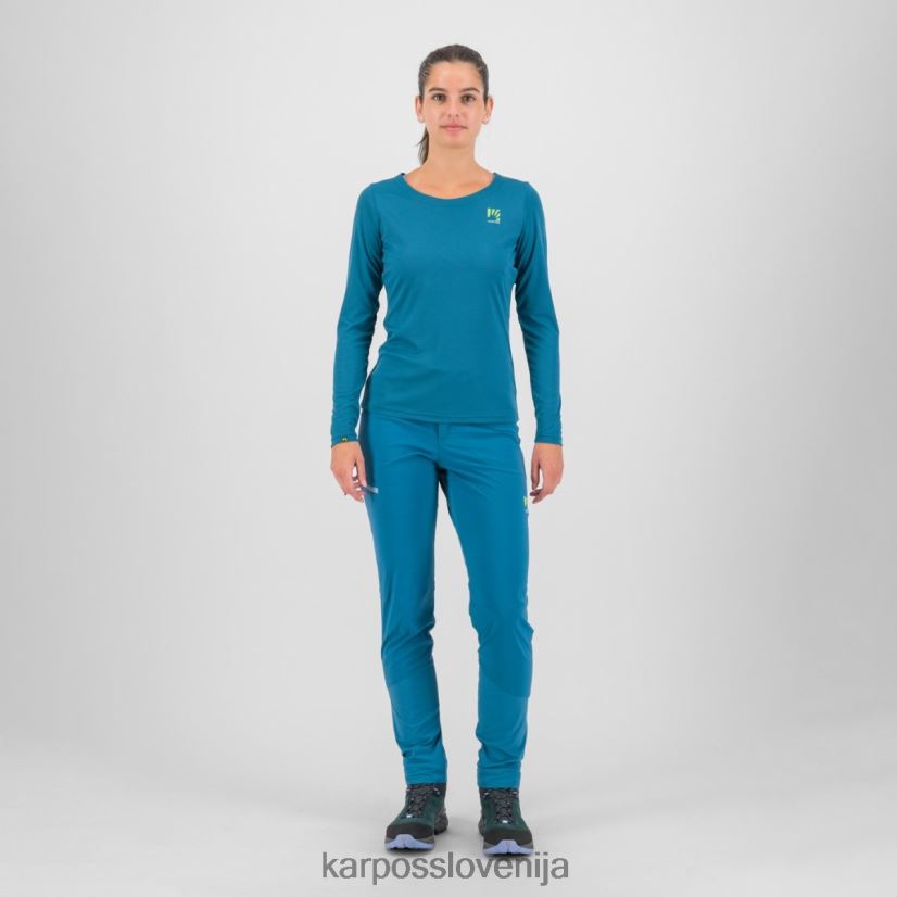 majica| corsair/adriatic blue/lemon cu P4ZDFZ1311 Karpos loma w dres ls ženske