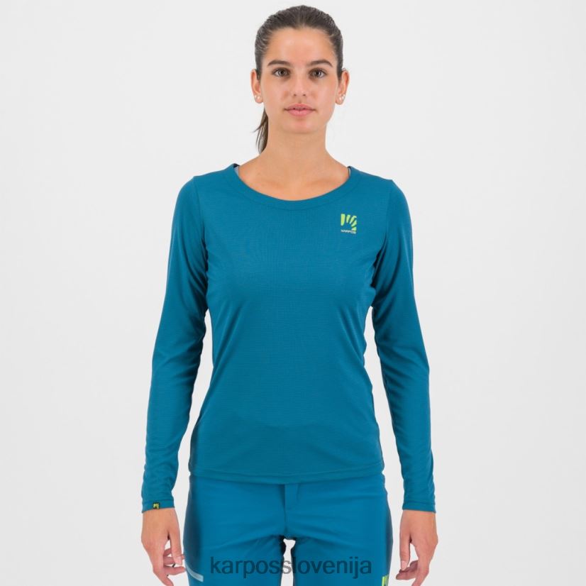 majica| corsair/adriatic blue/lemon cu P4ZDFZ1311 Karpos loma w dres ls ženske