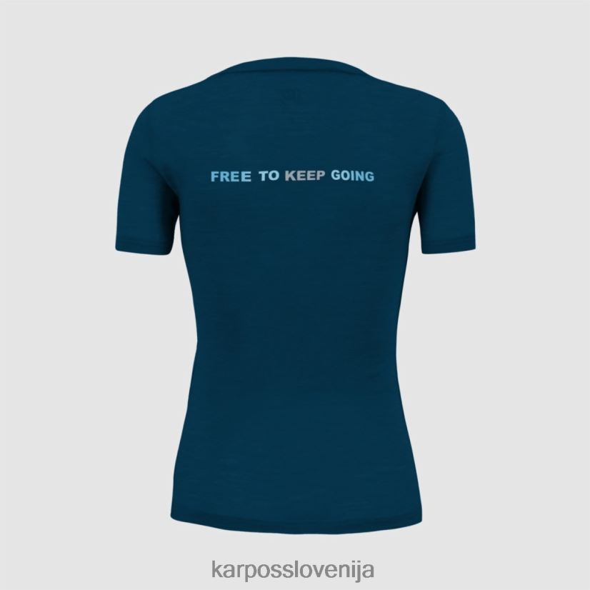 majica| gibraltarsko morje P4ZDFZ1241 Karpos coppolo merino z majico ženske