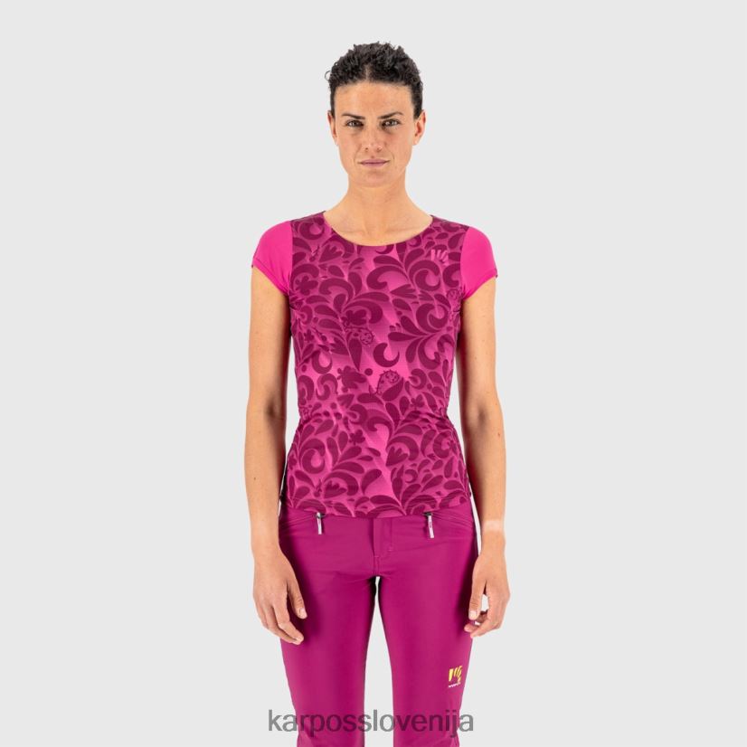 majica| kabaret/bela P4ZDFZ1309 Karpos loma tisk z dresom ženske