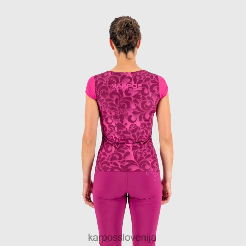 majica| kabaret/bela P4ZDFZ1309 Karpos loma tisk z dresom ženske