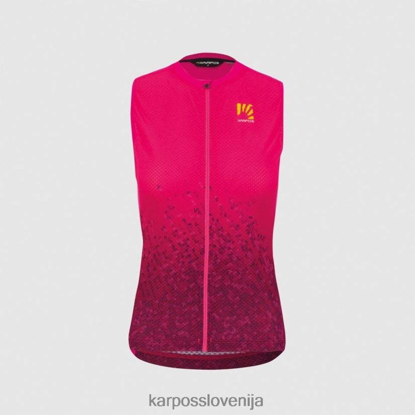 majica| kabaret/magenta meglica P4ZDFZ1235 Karpos verve evo w brez rokavov ženske