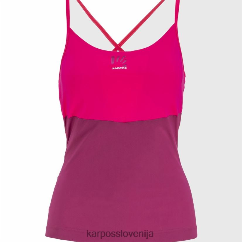 majica| malinov sijaj/kabaret P4ZDFZ1287 Karpos easyfrizz z vrhom ženske