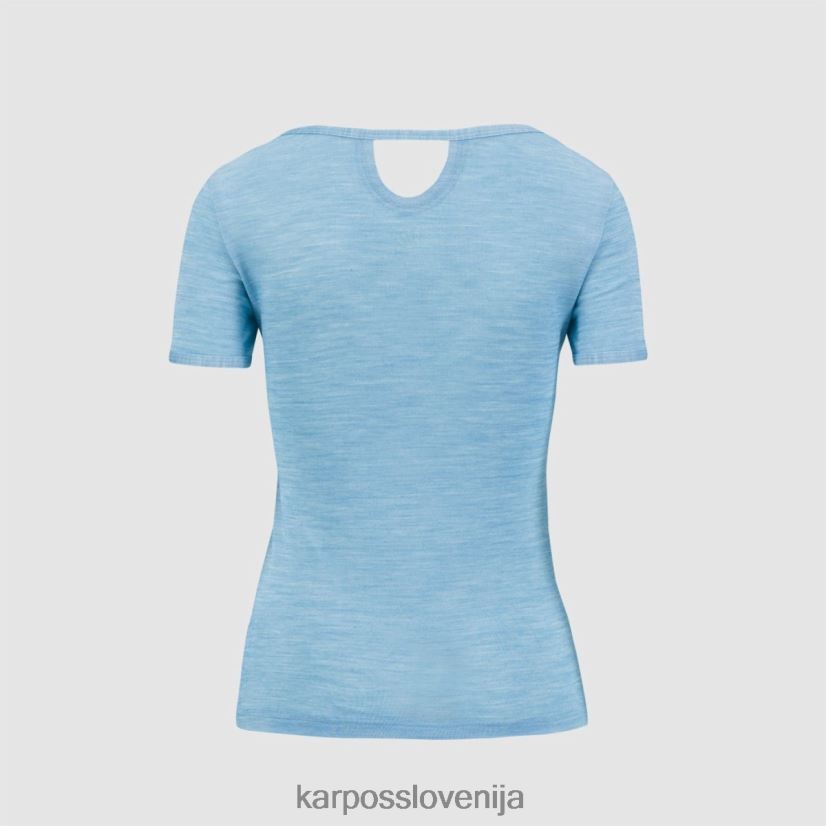 majica| modri atol P4ZDFZ1262 Karpos verdana merino z majico ženske