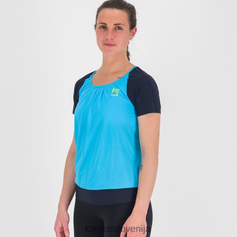 majica| modri atol/kapitan neba P4ZDFZ1279 Karpos cengia z majico ženske