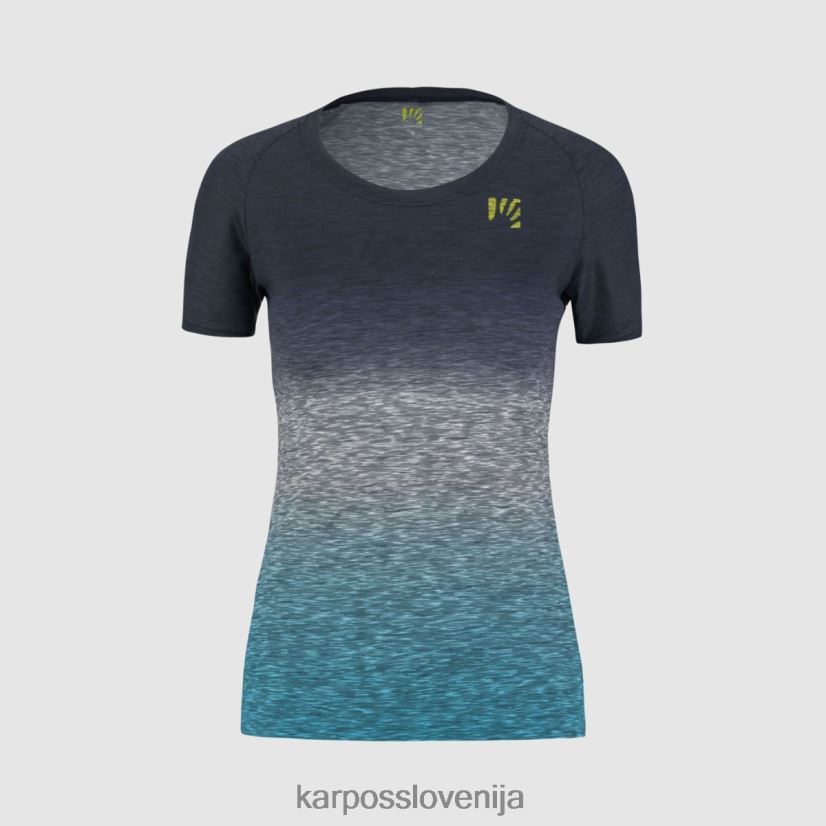 majica| nebesni kapitan/modri atol P4ZDFZ1267 Karpos prato piazza z dresom ženske