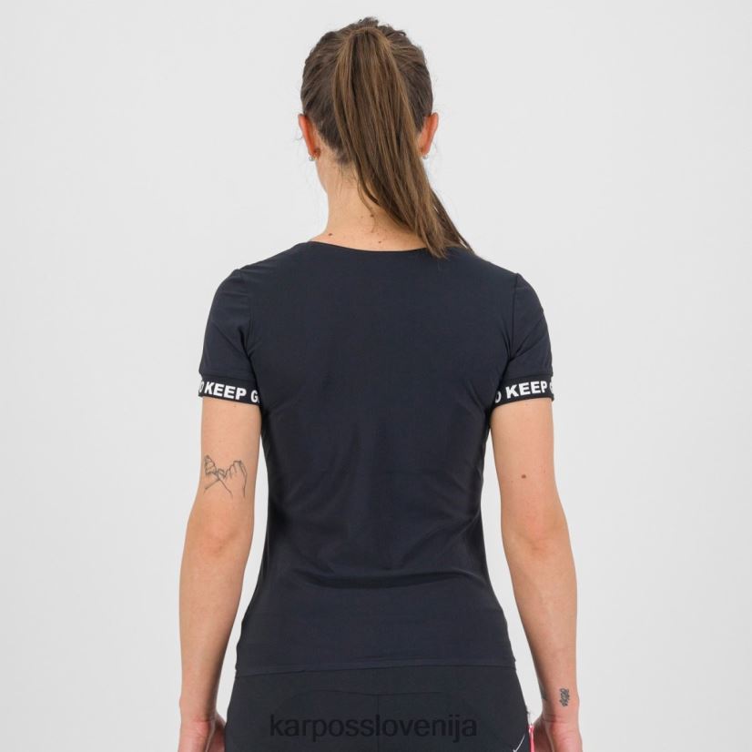 majica| Črna P4ZDFZ1275 Karpos easyfrizz z majico ženske