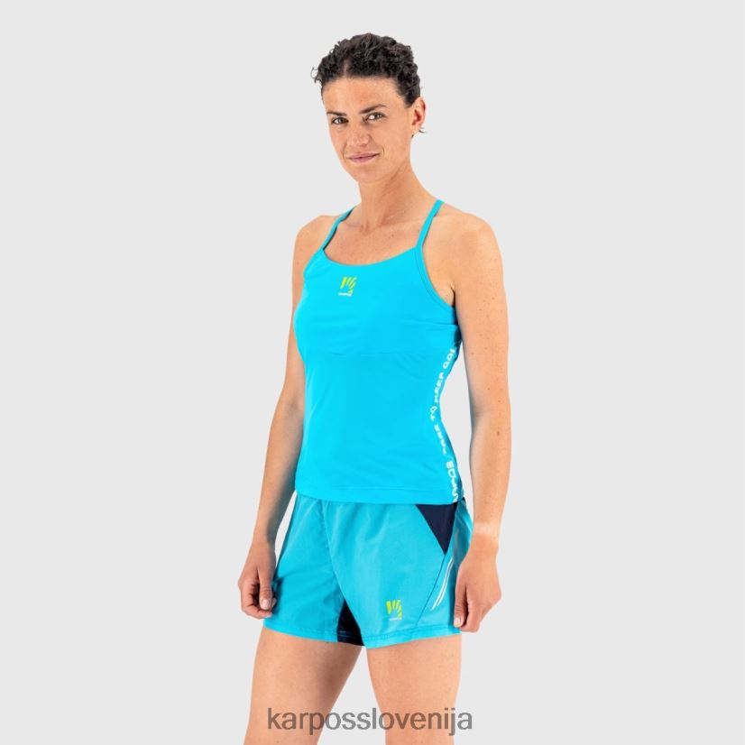 majica| Črna P4ZDFZ1288 Karpos easyfrizz z vrhom ženske