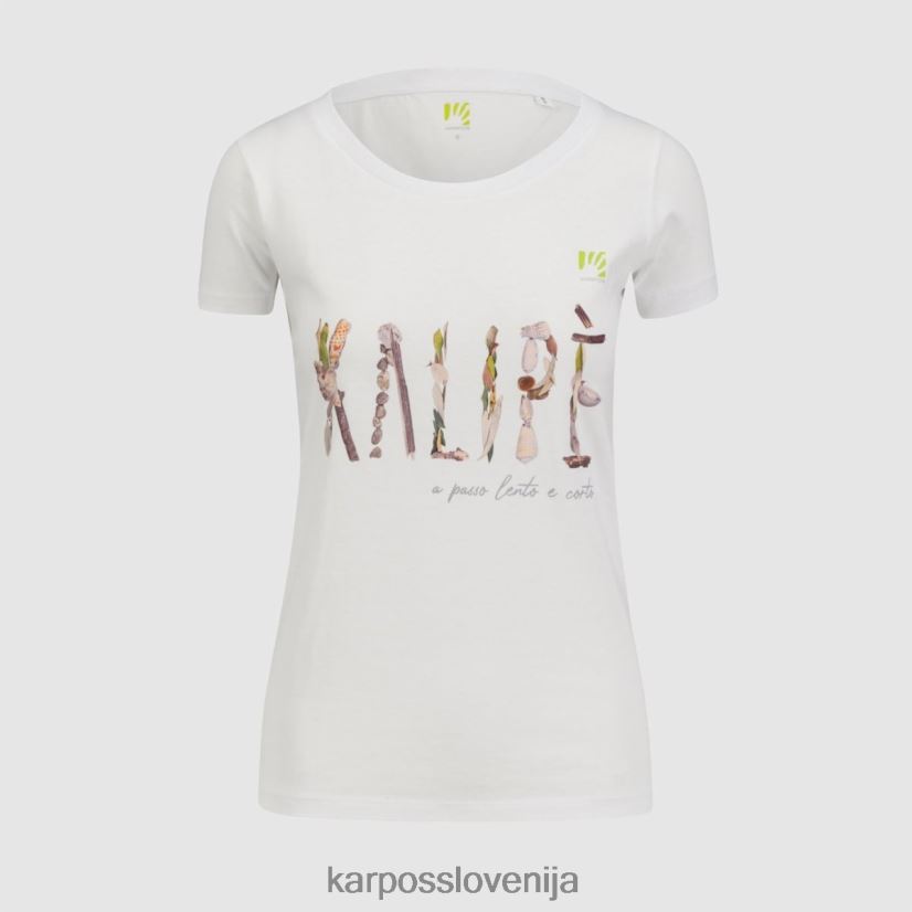 majica| svetlo bela P4ZDFZ1346 Karpos kalip z majico ženske