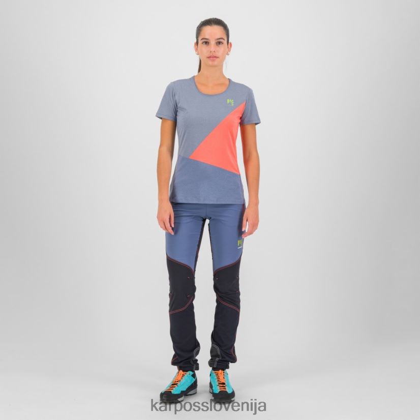 majica| vintage indigo/vroča korala P4ZDFZ1284 Karpos nuvolau z dresom ženske