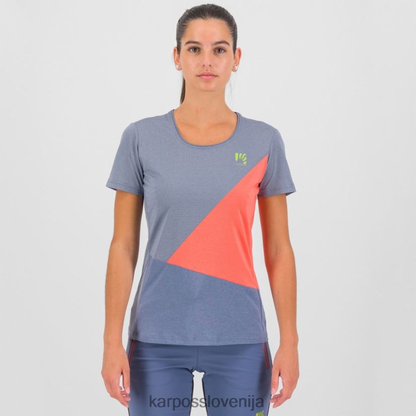 majica| vintage indigo/vroča korala P4ZDFZ1284 Karpos nuvolau z dresom ženske
