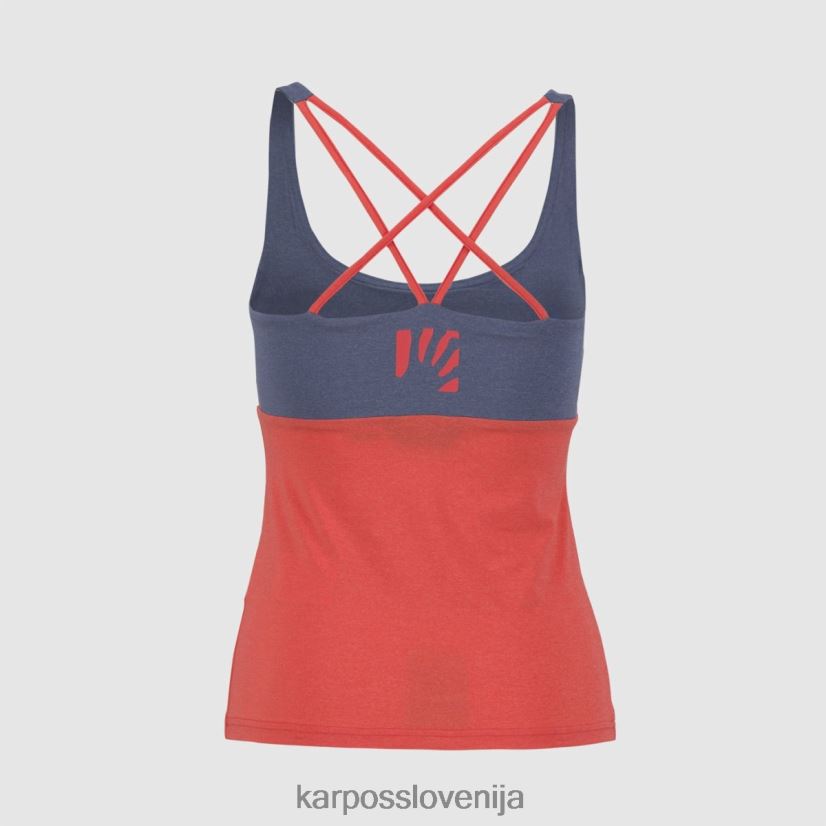 majica| vintage indigo/vroča korala P4ZDFZ1327 Karpos bik evo w top ženske