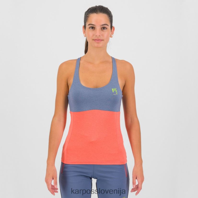 majica| vintage indigo/vroča korala P4ZDFZ1327 Karpos bik evo w top ženske