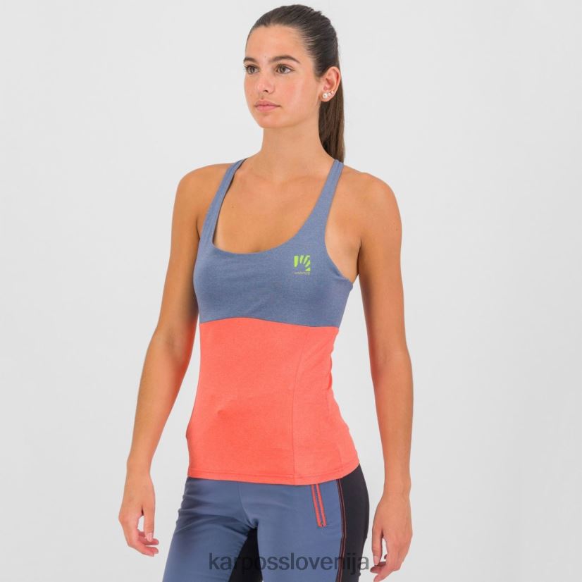 majica| vintage indigo/vroča korala P4ZDFZ1327 Karpos bik evo w top ženske