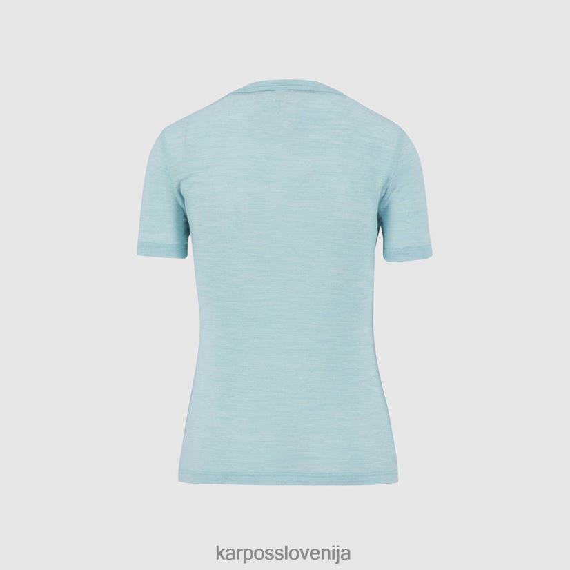 majica| vodno nebo P4ZDFZ1243 Karpos vanoi merino z majico ženske