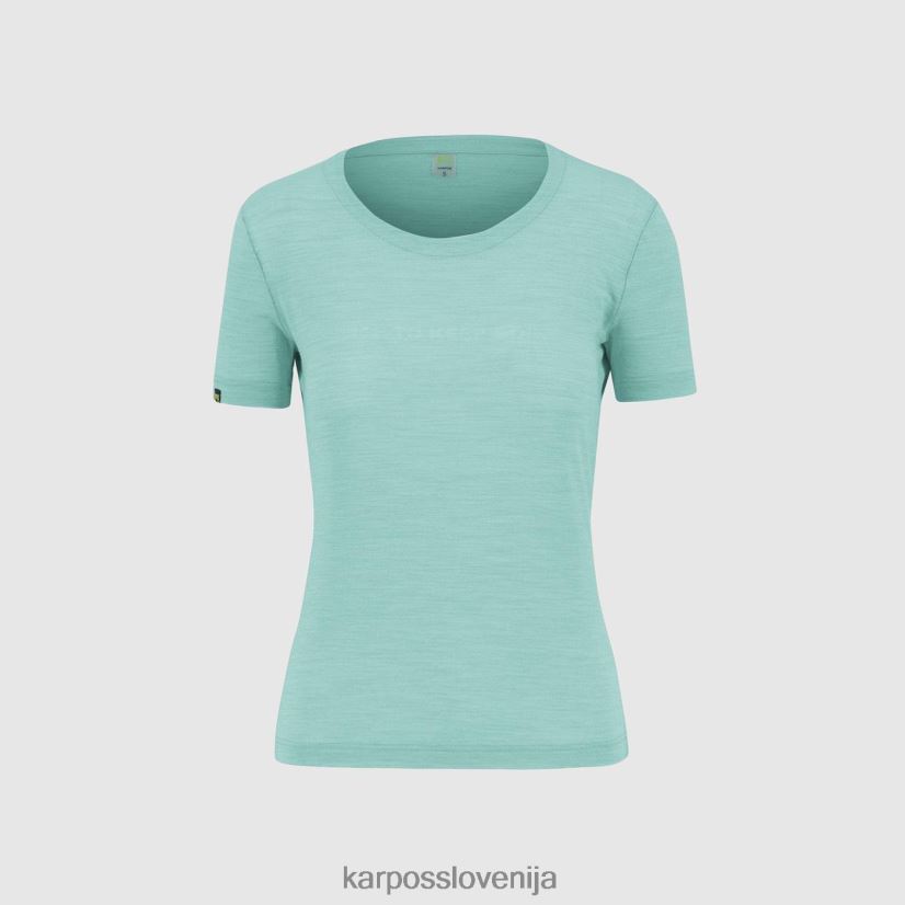 majica| vodno nebo P4ZDFZ1244 Karpos easyfrizz merino z majico ženske