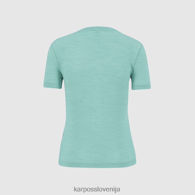 majica| vodno nebo P4ZDFZ1244 Karpos easyfrizz merino z majico ženske